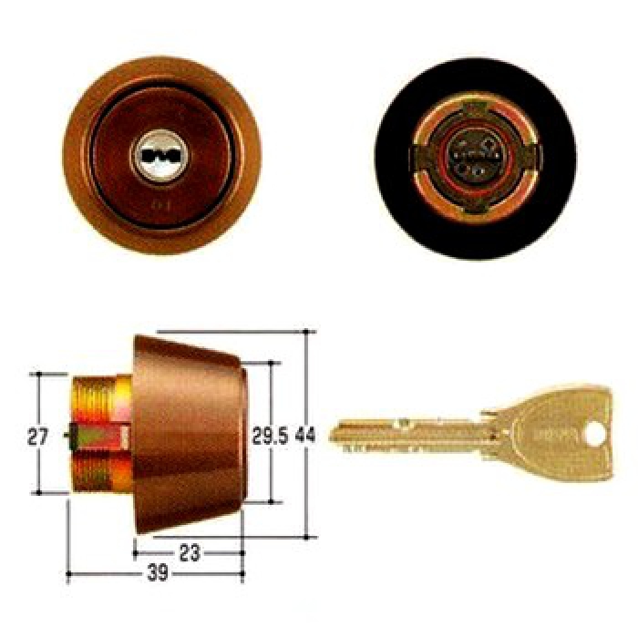 ミズタニ:MIWA取替用シリンダー MCY-205 鍵 交換用
