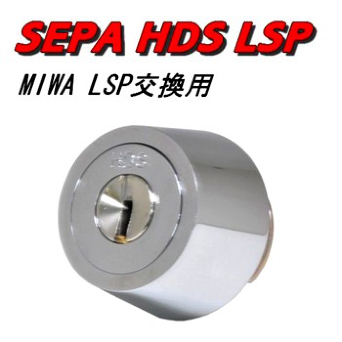 SEPA,セパ,日中製作所 セパ ディンプルキー HDS-LSP 交換用シリンダー